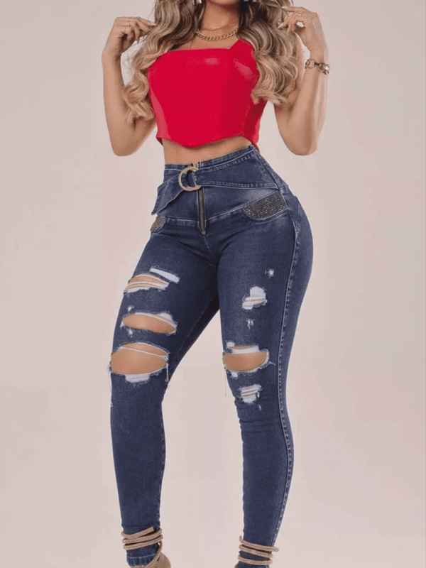 CALÇA JEANS RHERO MODELADORA